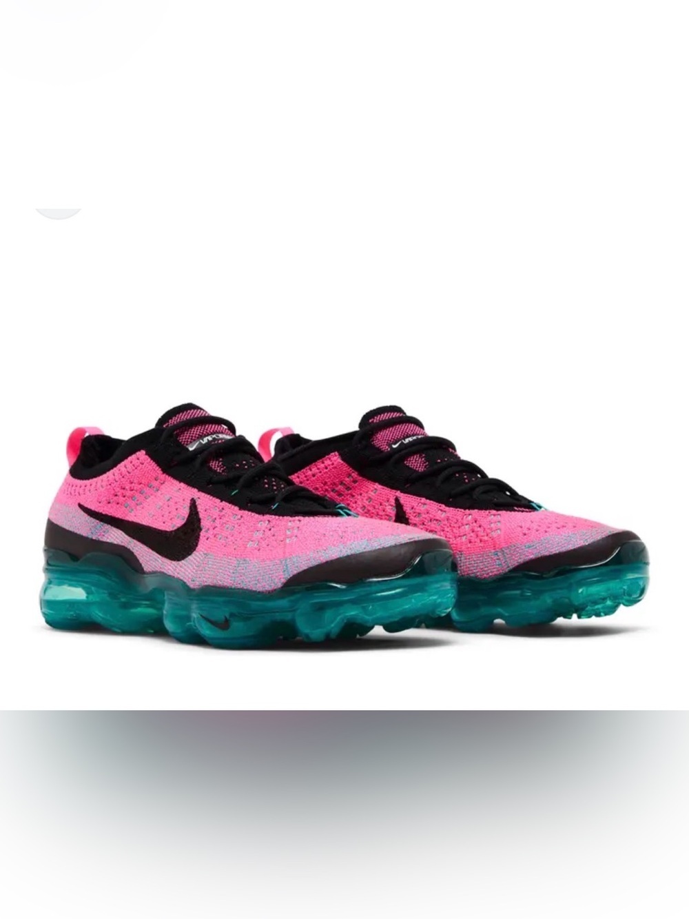 🔥 Nike Air VaporMax Flyknit Athletic Shoe Miami Nights Women’s Sz 6 Pink Teal